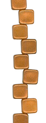 Cinnamon Copper - Two Hole Tile Bead