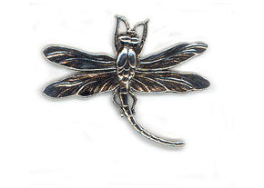 Antique Silver Dragonfly 2