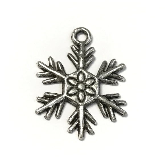 Charm - Snowflake - Silver
